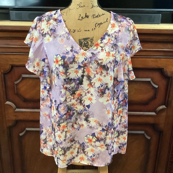 Liz Claiborne Floral Top - Picture 1 of 6